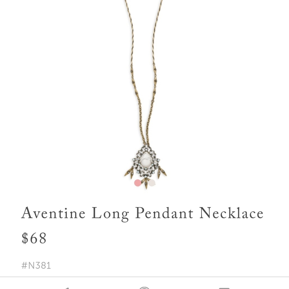 Aventine pendant howlite chloe isabel white